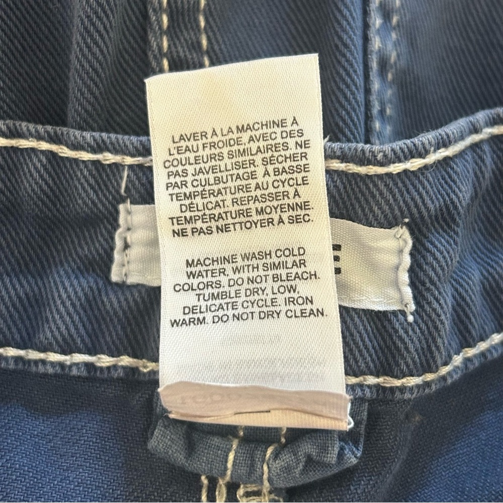 Garage Carpenter Jeans Wide Leg Oversized Slouchy Indigo Blue 100% Cotton Size 1 - Picture 13 of 13
